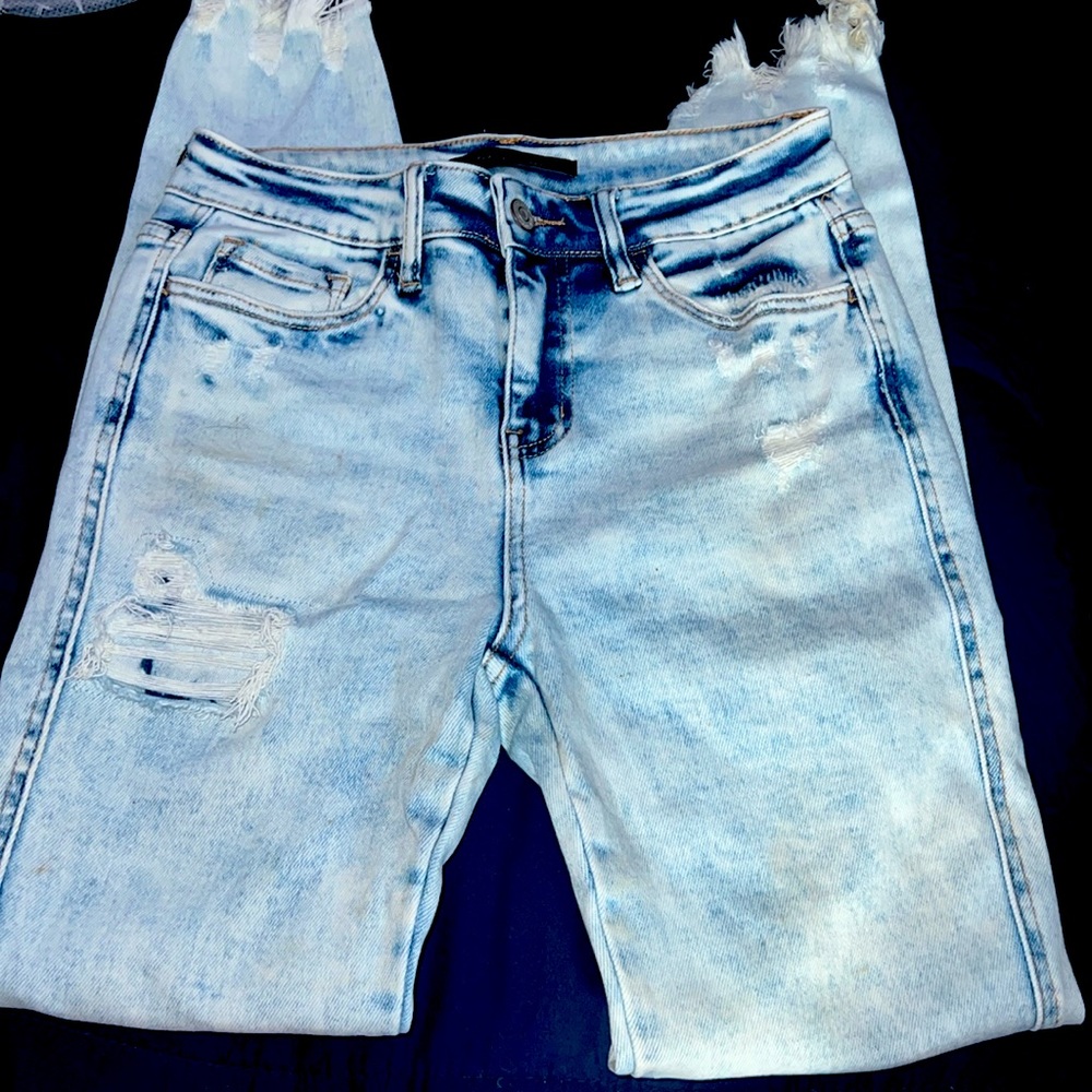 Flying money jeans
